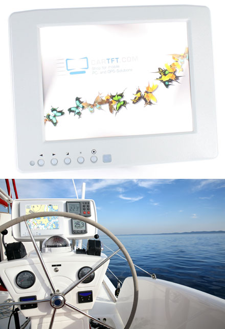 CTF846-<b>SLWP</b> - VGA 8.4" TFT - Touchscreen USB - Video (<b>600 nits</b>) <b>-TRANSFLECTIVE PRO- [WATERPROOF, IP67]</b>