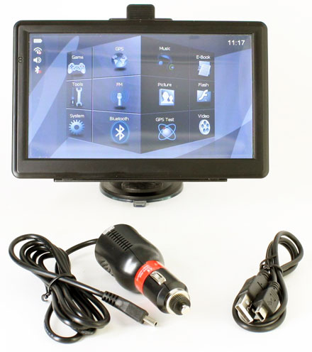 [CTFPND-1 <b>V5</b>] 7" PND TruckNavigator 9.0 DACH (800x480, Bluetooth, FM Modulator) [LKW]