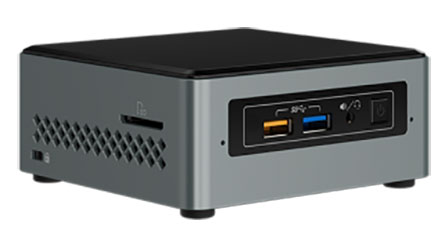 Intel NUC6CAYS (Intel Celeron J3455 4x 1.50GHz, 1x VGA, 1x HDMI, 1x M.2, 2GB RAM, 32Gb eMMC, <b>Win 10 Home</b>)