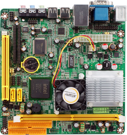 Jetway NC92-230-LF (mit integrierter Atom 1.6Ghz CPU)